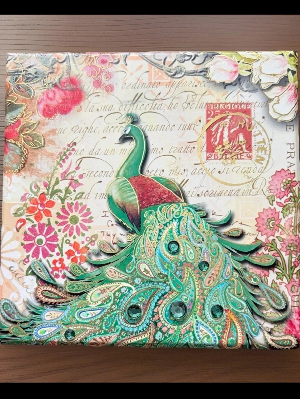 PUNCH STUDIO Candle Music Box Peacock Light Floral Scent Swan Lake Gift Set